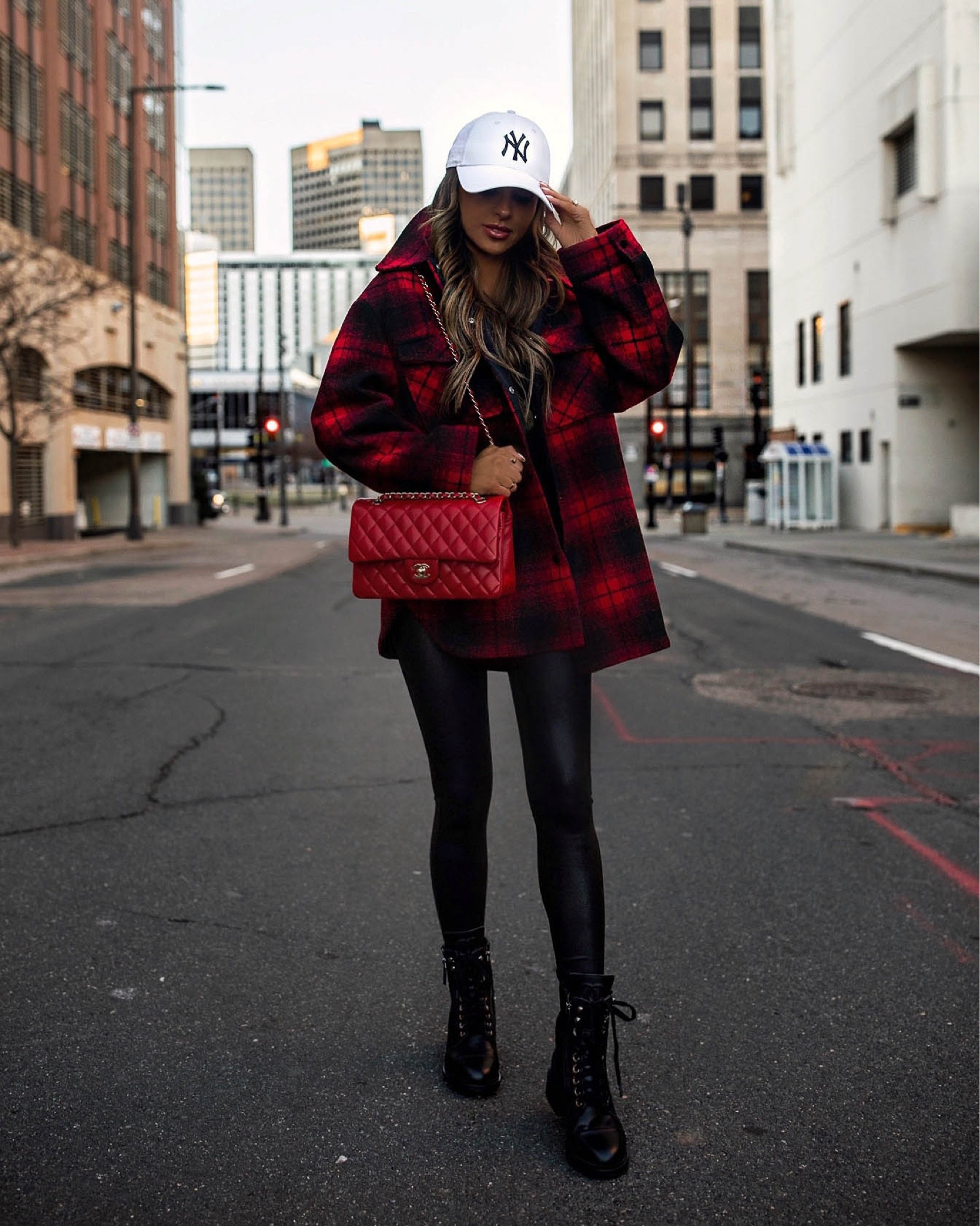 Winter outfit on sale for Black Friday
Spanx faux leather leggings on sale
Similar red plaid Shacket on sale
Combat boots on sale


#LTKunder100 #LTKsalealert #LTKCyberweek