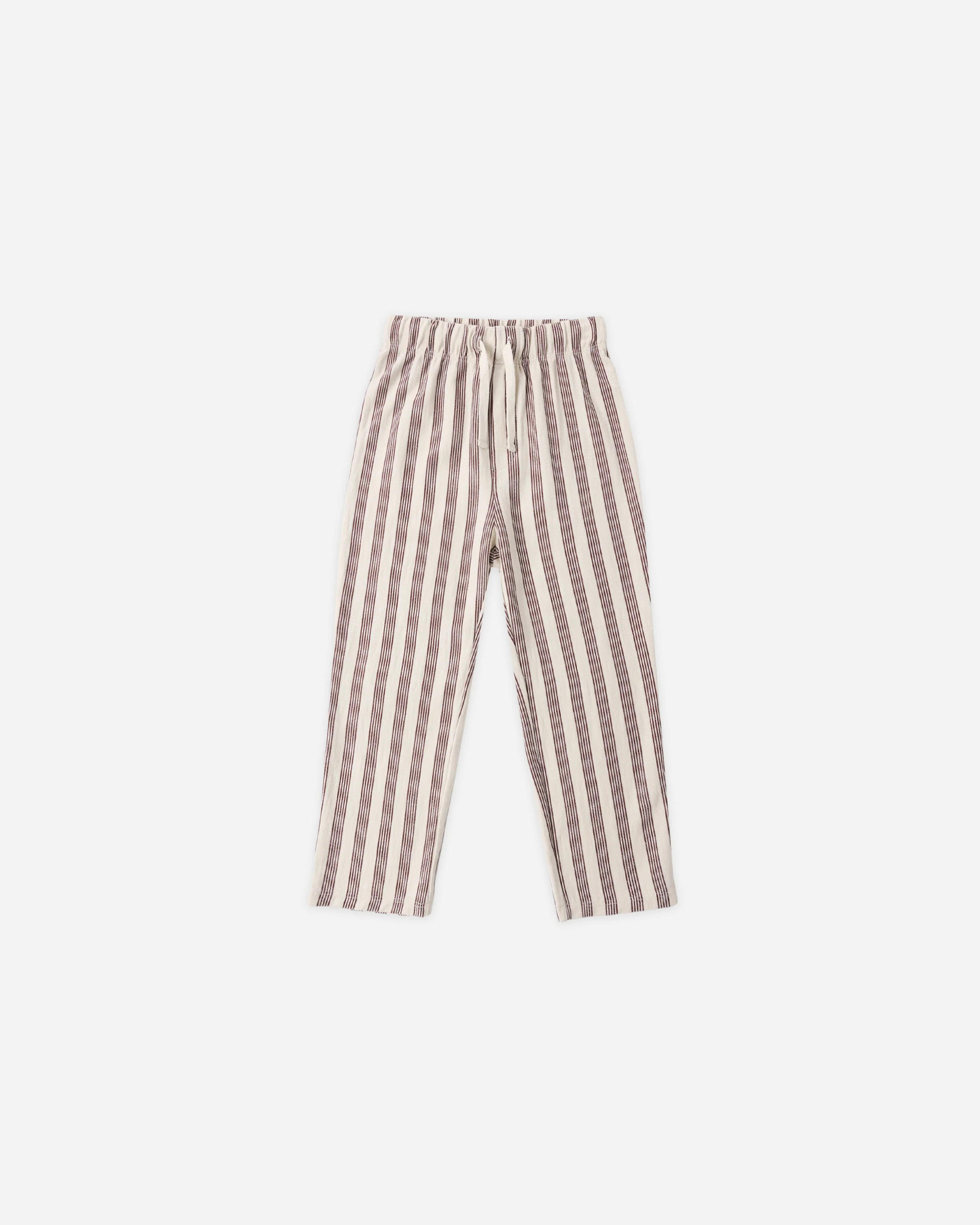 Rory Pant Brown Stripe | Rylee + Cru
