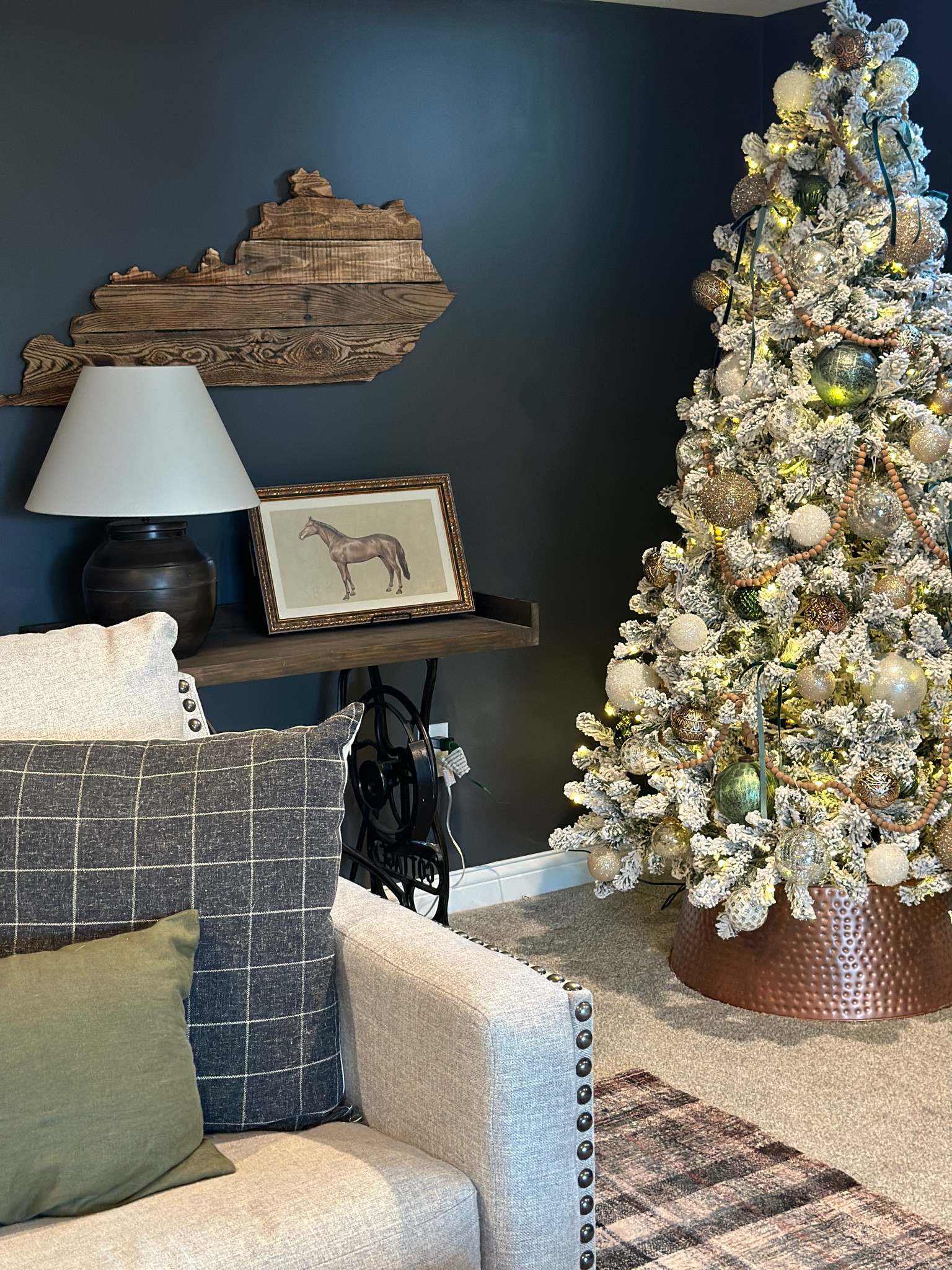 King of Christmas, Christmas tree, flocked tree, copper tree collar, textileish design, pillow covers

#LTKHoliday #LTKHome #LTKSeasonal