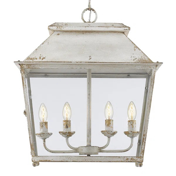 Aimee-Grace 4 - Light Dimmable Lantern Geometric Chandelier | Wayfair North America