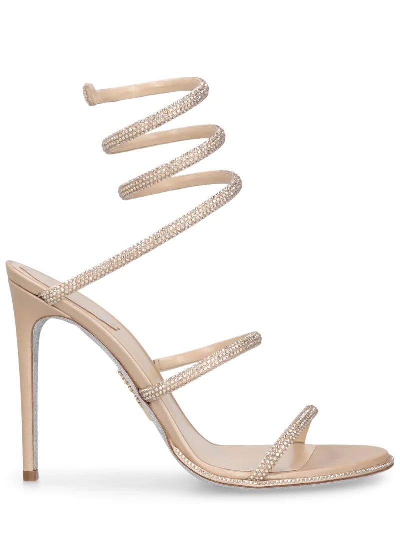 105mm embellished leather sandals - René Caovilla - Women | Luisaviaroma | Luisaviaroma