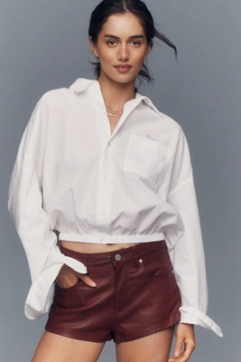 MOTHER The Scrunchie Frenchie Buttondown Shirt | Anthropologie (US)