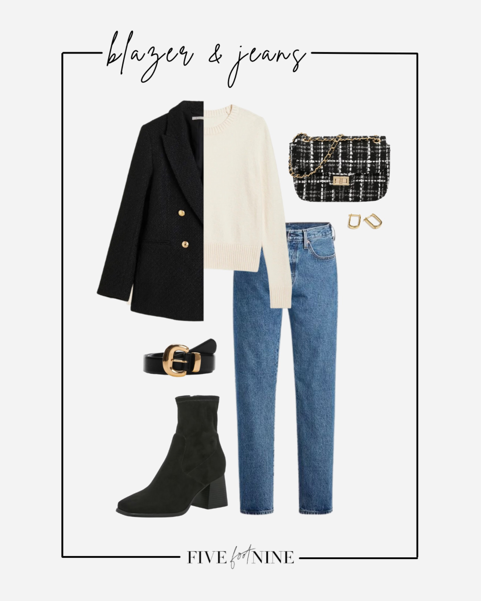 Styling a blazer with jeans for fall 