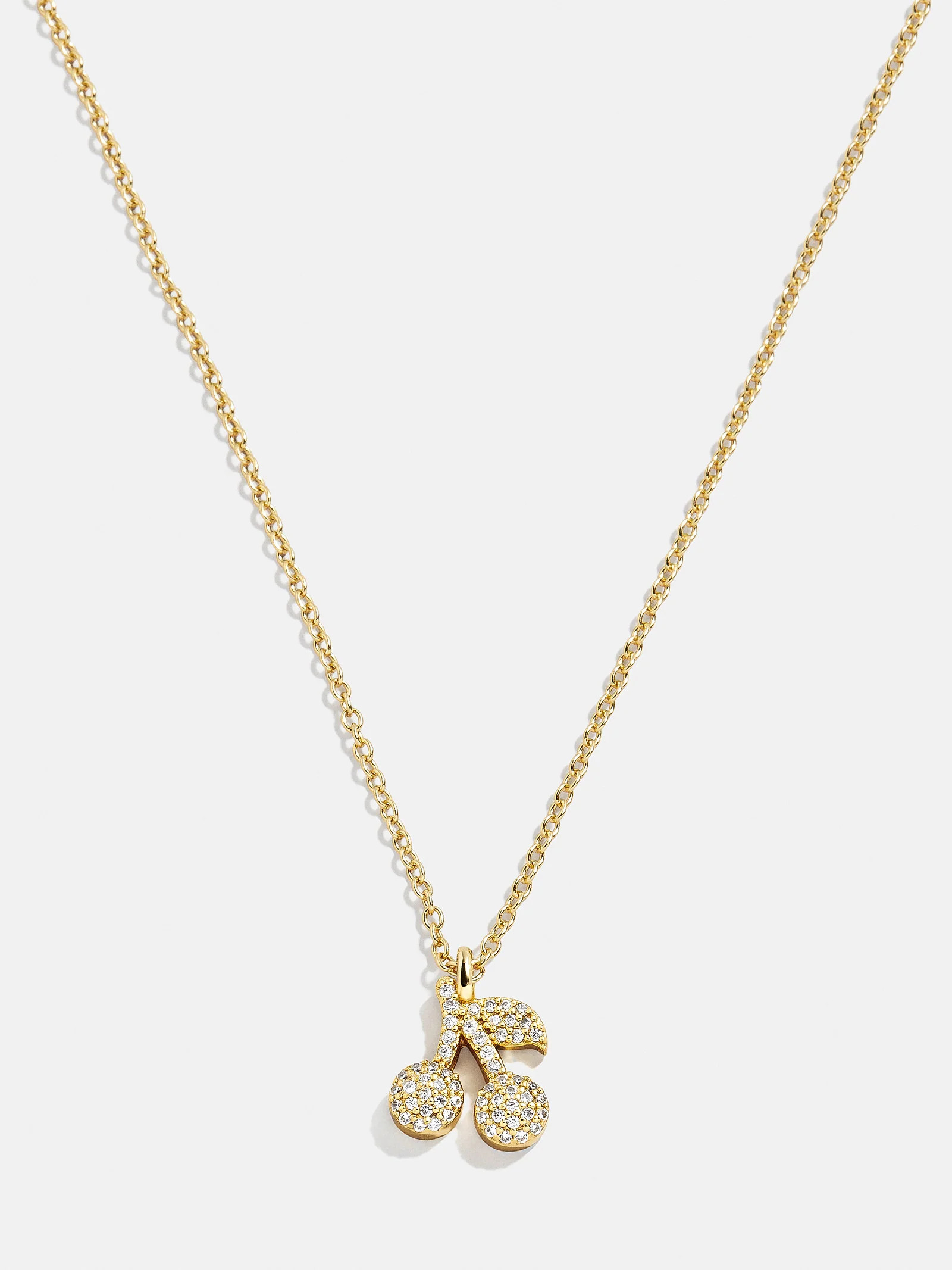 18K Gold Motif Necklace - Cherry | BaubleBar