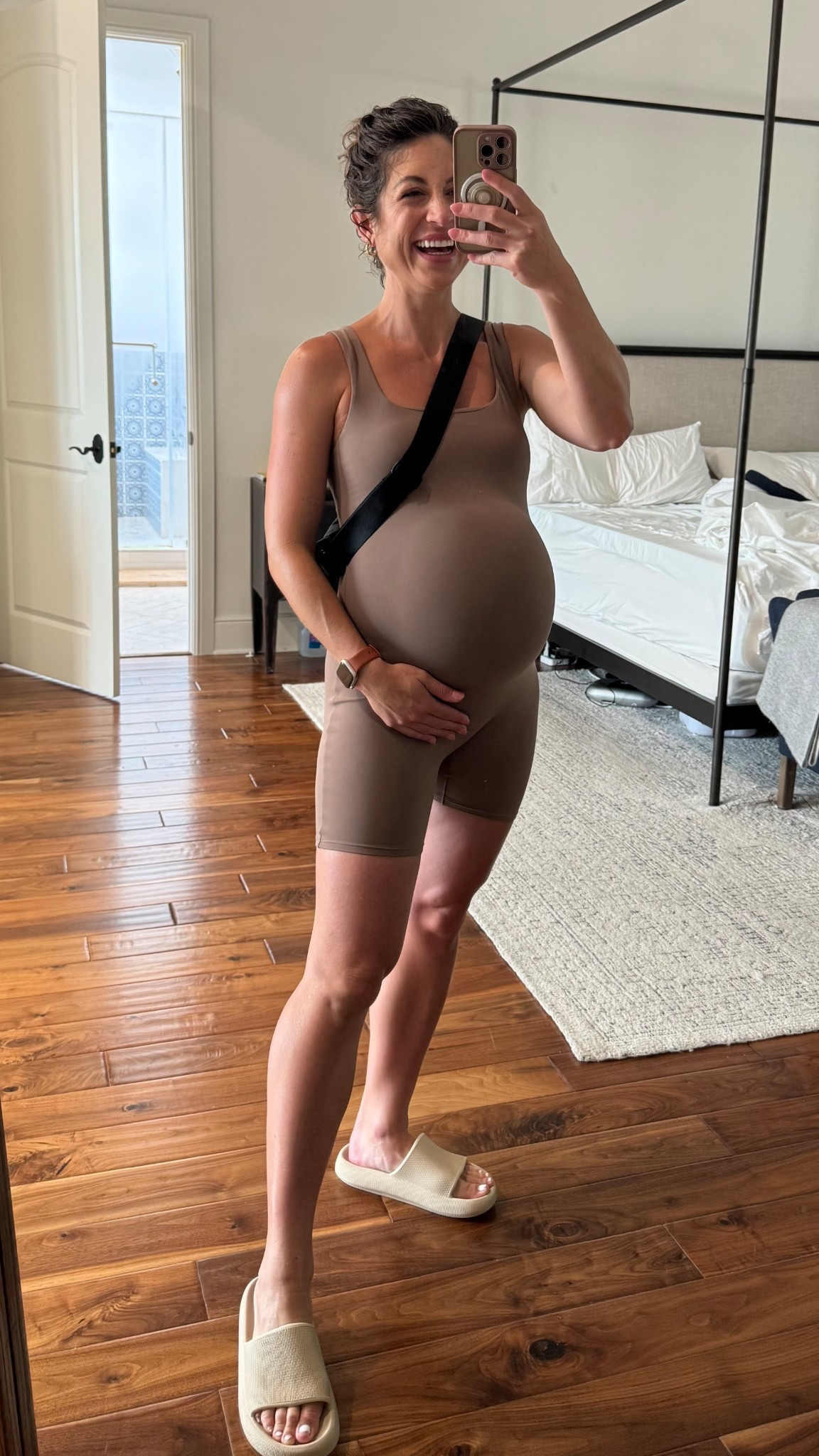 38 weeks pregnant and this maternity romper from Amazon is in constant rotation! #maternityoutfit #pregnancyoutfit

#LTKBump #LTKFindsUnder50 #LTKStyleTip