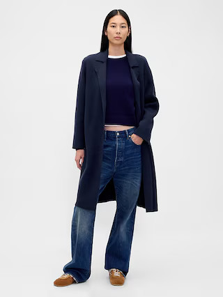 Cotton-Blend Cardigan Coat | Gap (US)