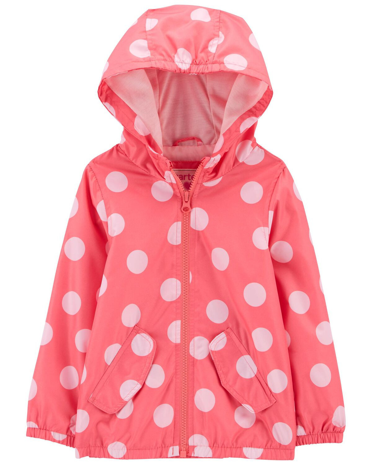 Pink Toddler Polka Dot Windbreaker | carters.com | Carter's