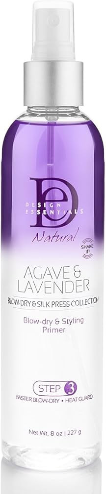 Design Essentials Agave & Lavender Moisturizing Blow-Dry & Styling Primer, 8 Ounce | Amazon (US)