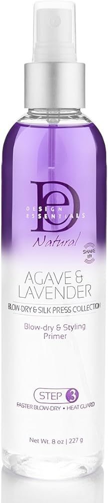 Design Essentials Agave & Lavender Moisturizing Blow-Dry & Styling Primer, 8 Ounce | Amazon (US)