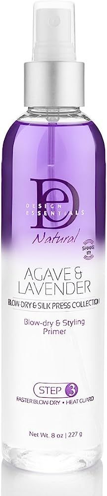 Design Essentials Agave & Lavender Moisturizing Blow-Dry & Styling Primer, 8 Ounce | Amazon (US)