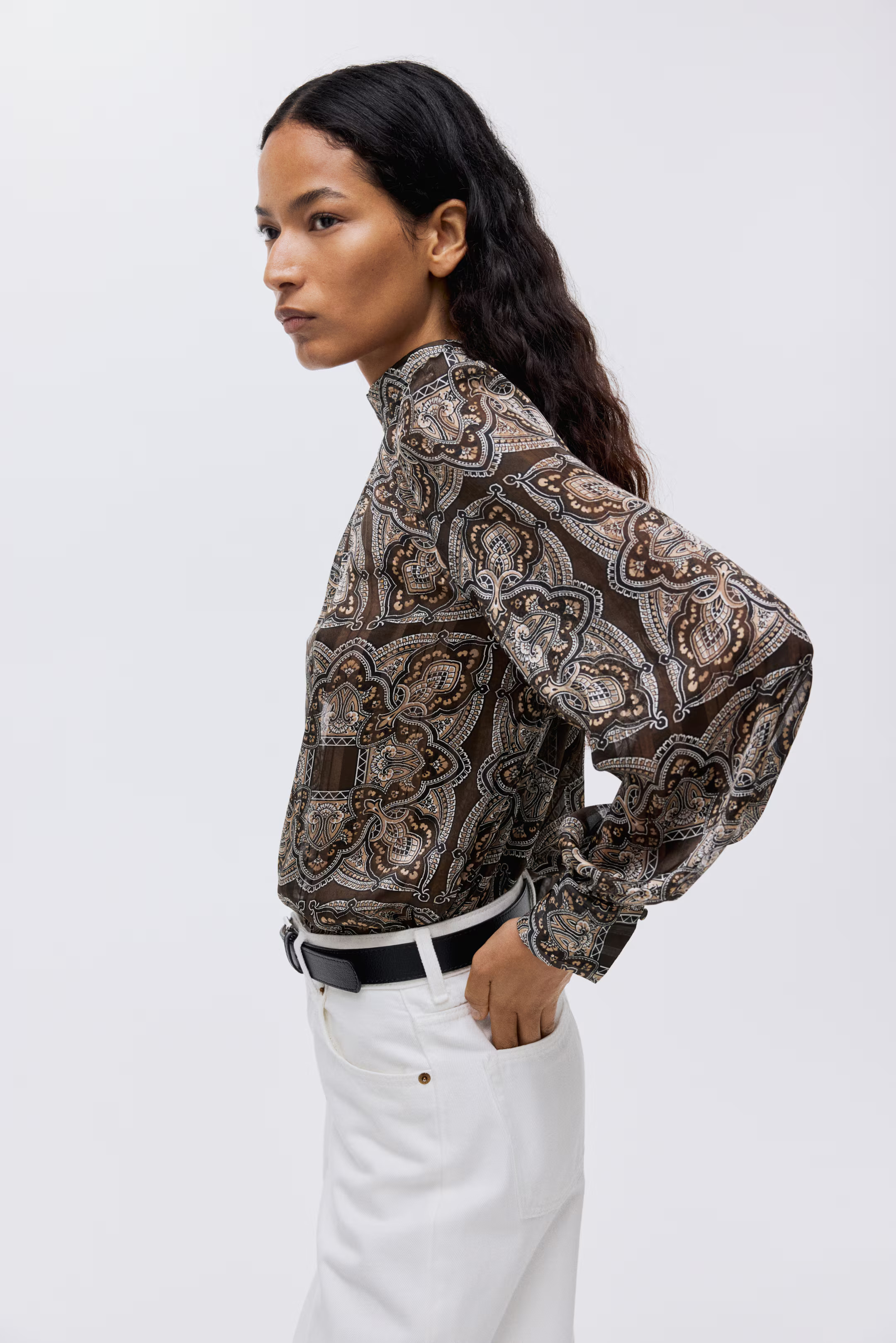 STAND-UP COLLAR BLOUSE | H&M (US + CA)