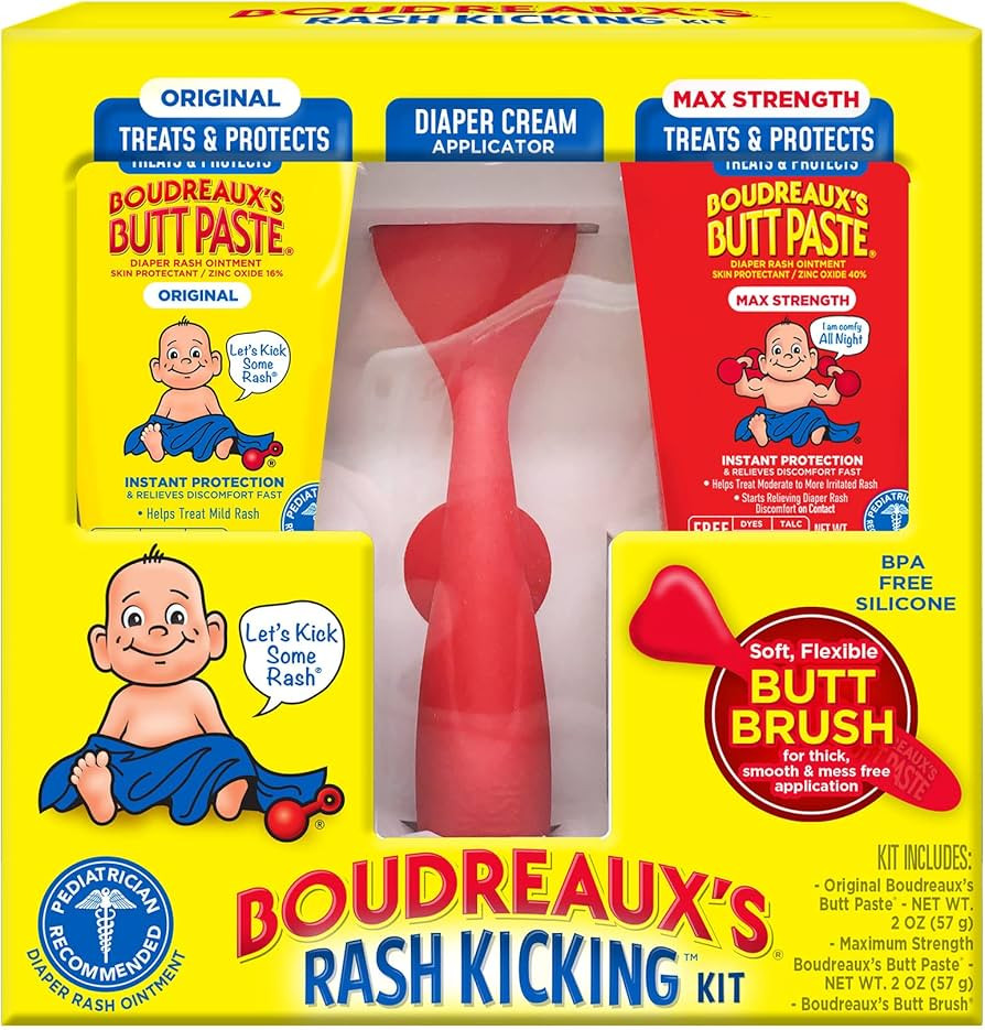 Boudreaux's Butt Paste Complete Rash Kicking Kit, Diaper Rash Cream Ointments for Baby & Applicat... | Amazon (US)