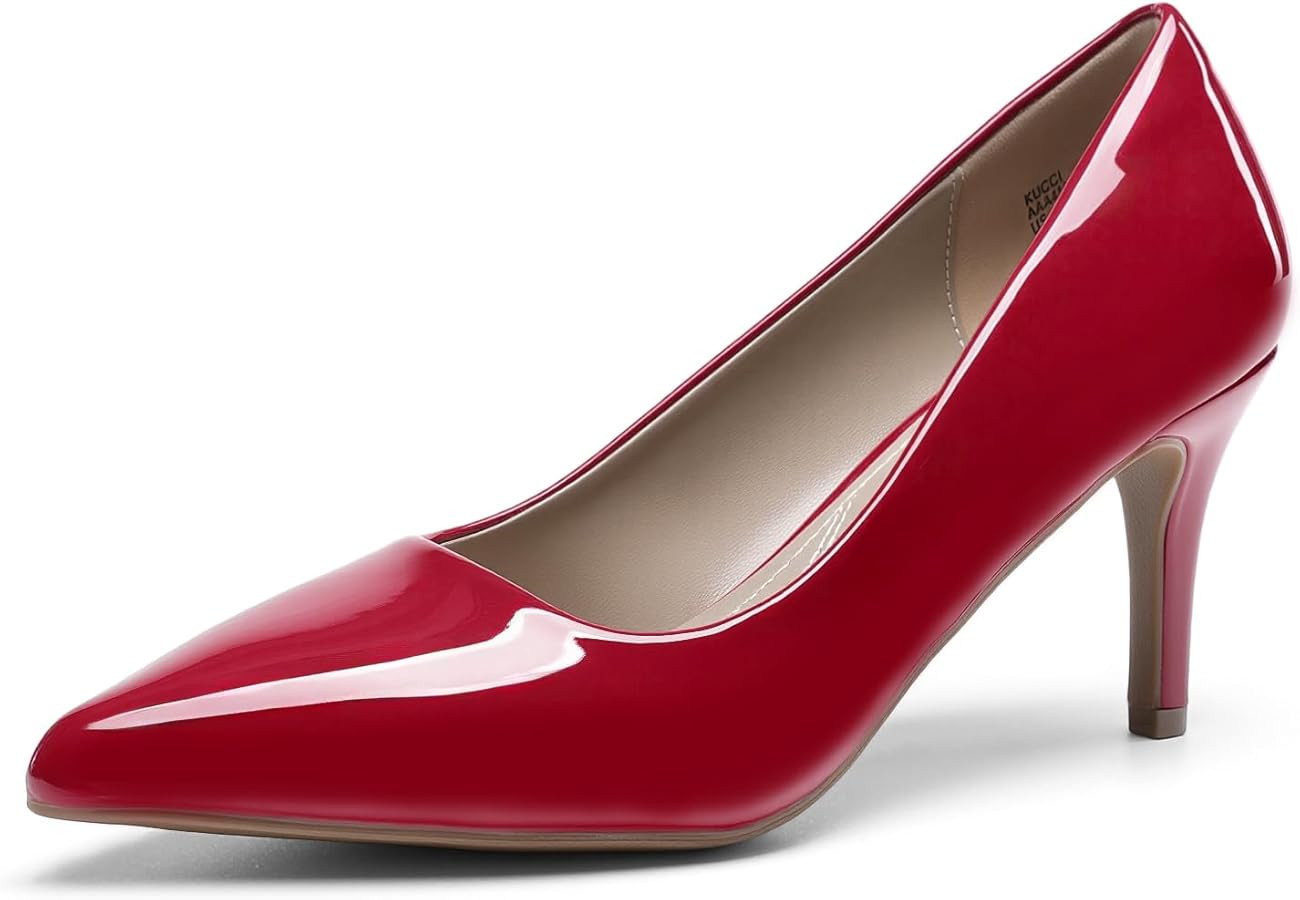 DREAM PAIRS Women's High Stiletto Heels Closed Pointed Toe Dress Pumps Shoes for Wedding Work Off... | Amazon (US)