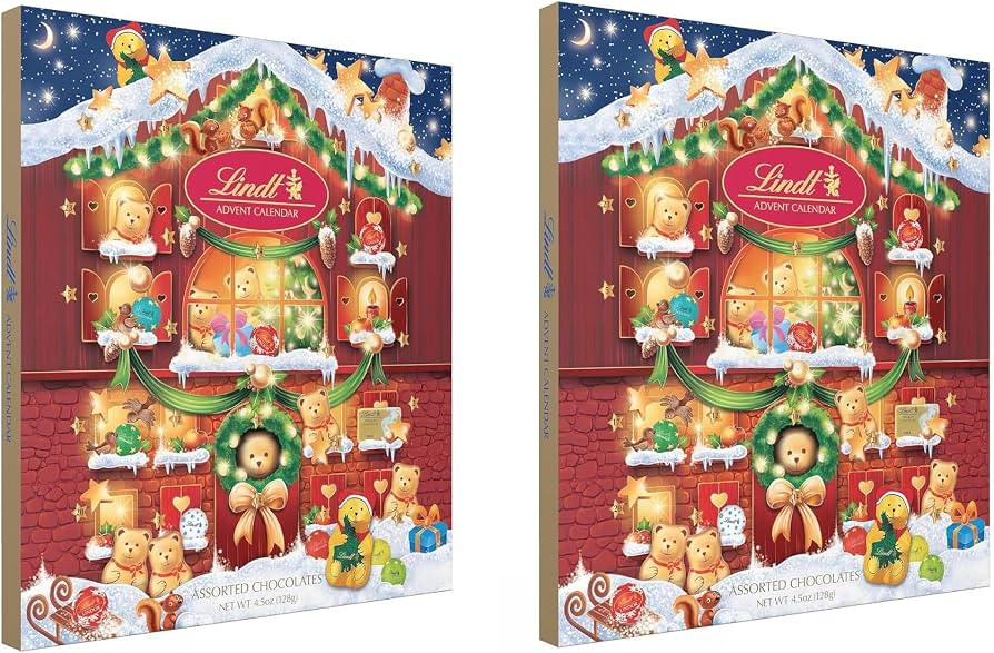 Lindt Holiday Advent Calendar Candy and Chocolate Filled with Each Day Reveling a Delicious Treat... | Amazon (US)