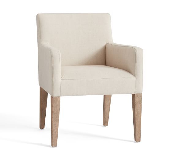Classic Upholstered Dining Armchair | Pottery Barn (US)