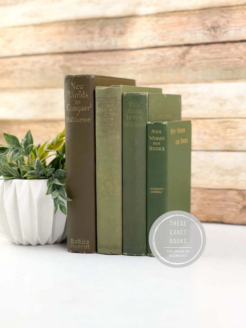 Green Books by Color | Etsy (US)