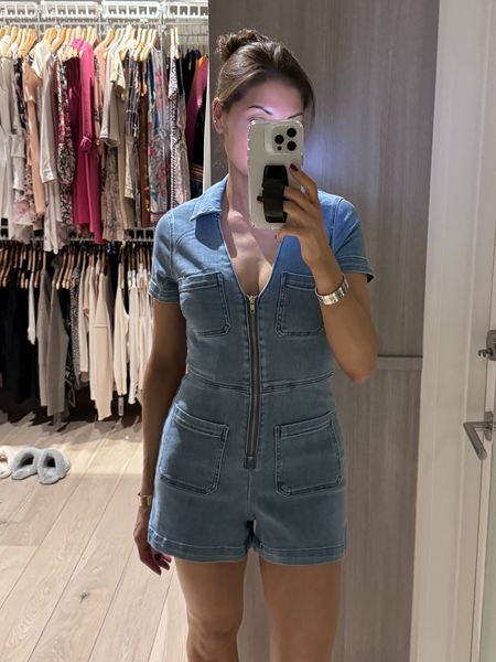 Romper season is here! And this denim one is super stretchy and comfy  

#LTKSeasonal #LTKstyletip