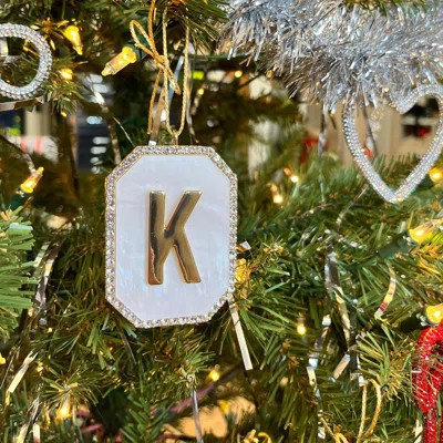 2024 Christmas Initial Ornaments | Christmas Letter S Ornaments For Christmas Tree|Hanging Christmas Ornament For Mother Best Friends Sister Wife|S-Le | Wayfair North America