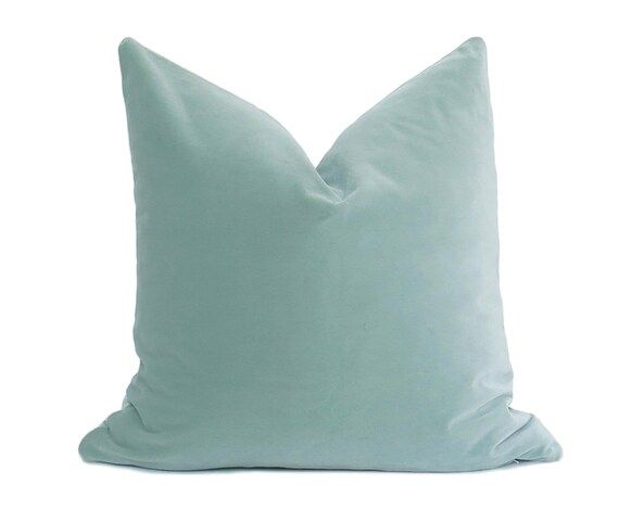 Milano Pillow Cover  Seafoam  Aqua Pillow  Teal Pillow  | Etsy | Etsy (US)