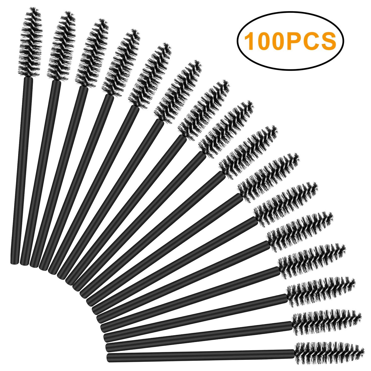 100Pcs Disposable Eyelash Mascara Brushes, Eye Lash Applicator Eyebrow Brushes Wands Makeup Kits | Amazon (US)
