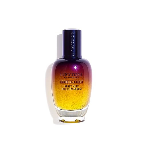 L'OCCITANE Immortelle Overnight Reset Oil-In-Serum: More Radiant Skin In 1 Night, Smooth Fine Lines, Revitalize Dull Skin, Award-Winner, With Immortelle Essential Oil, 1.6 Fl. Oz | Amazon (US)