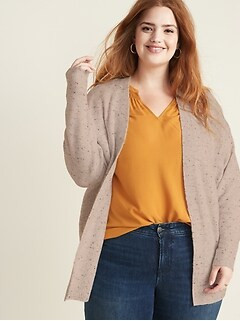 Short Open-Front Cocoon Sweater for Women | Old Navy (US)