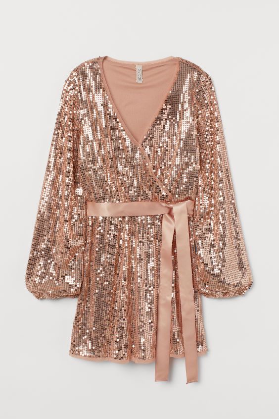 V-neck Sequined Dress | H&M (US)