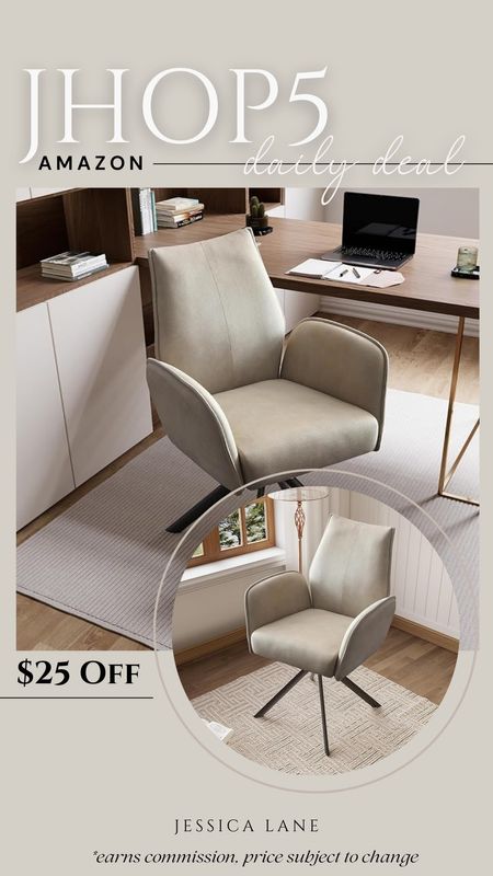 Amazon daily deal, save $25 on this swivel office chair. Office furniture, office chair, Amazon home, Amazon deal

#LTKHome #LTKStyleTip #LTKSaleAlert
