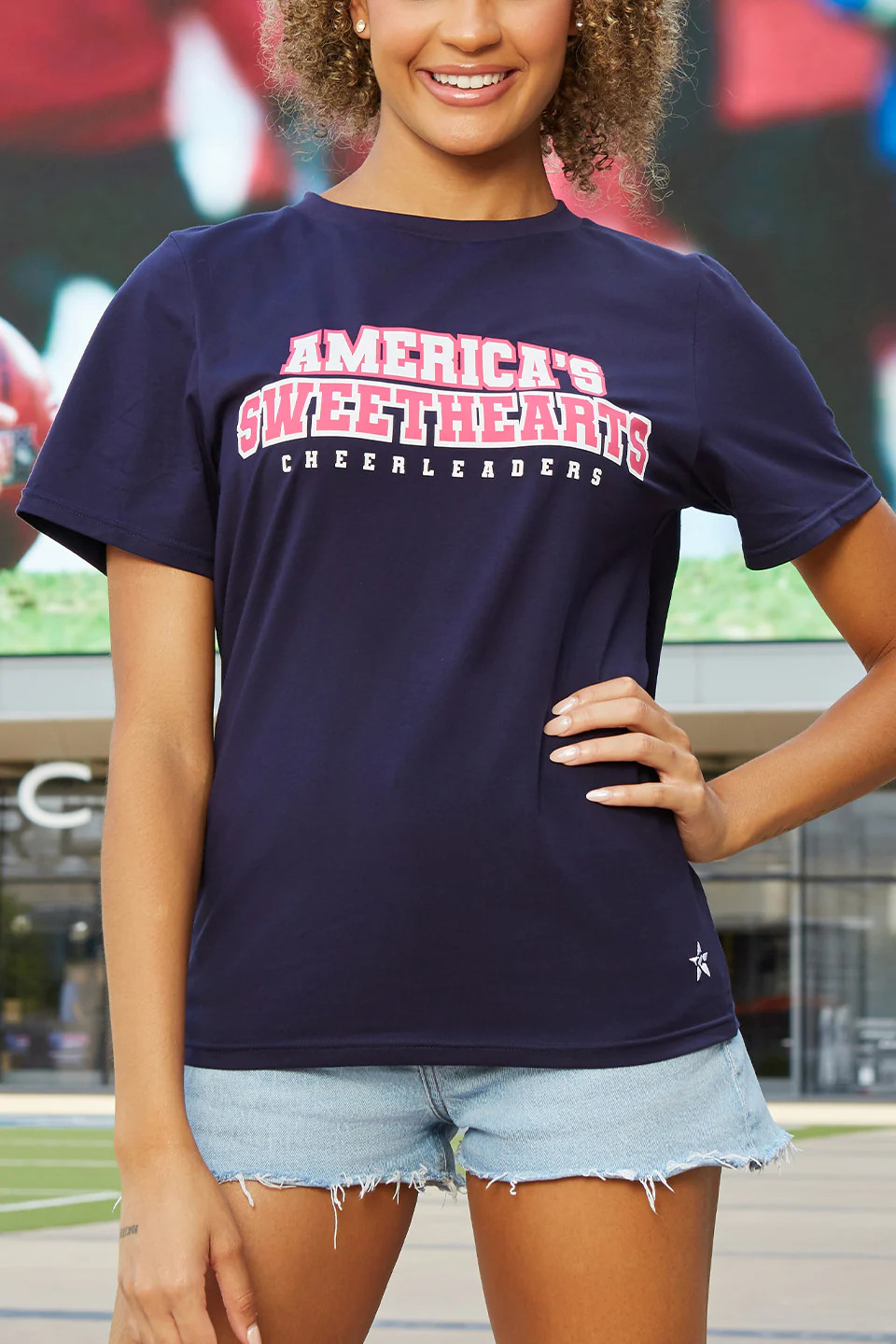 America's Sweethearts Tee in Navy YS | Rebel Athletic