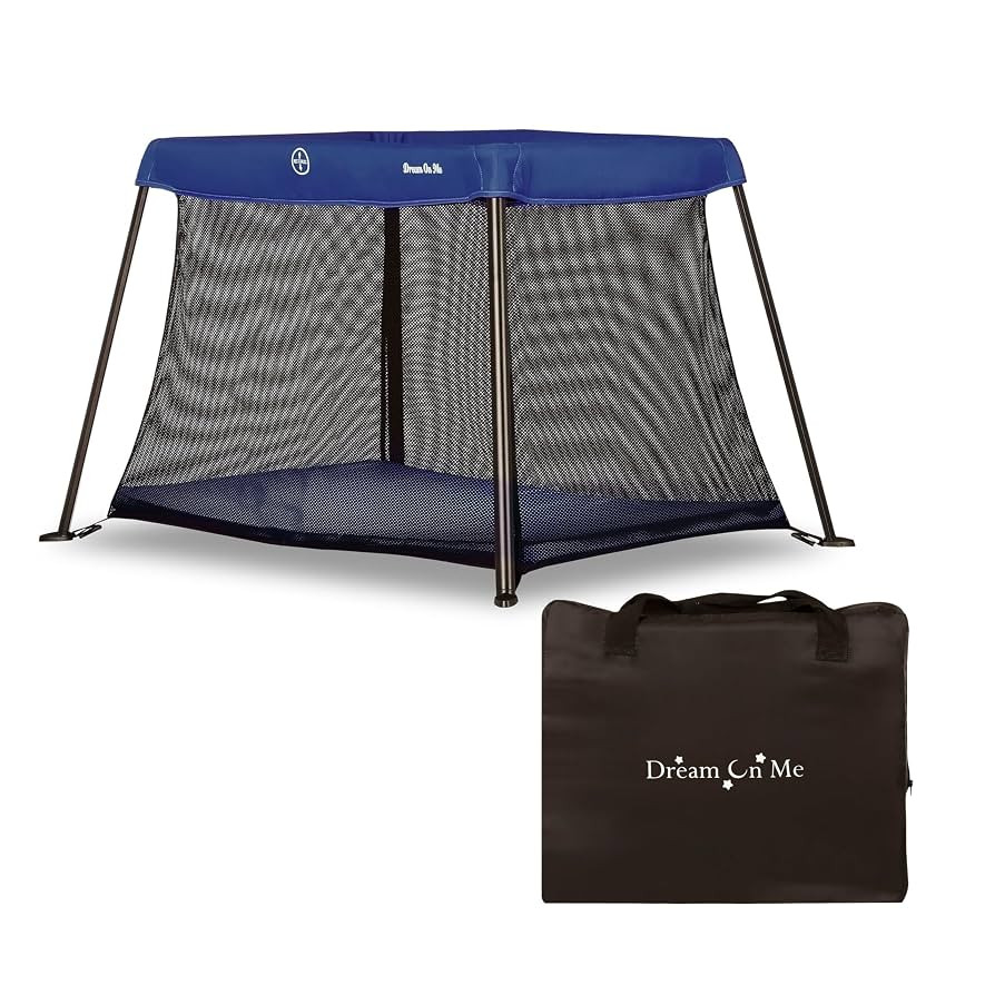 Dream On Me Travel Light Playard in Blue, Lightweight, Portable and Easy to Carry Baby Playard, I... | Amazon (US)