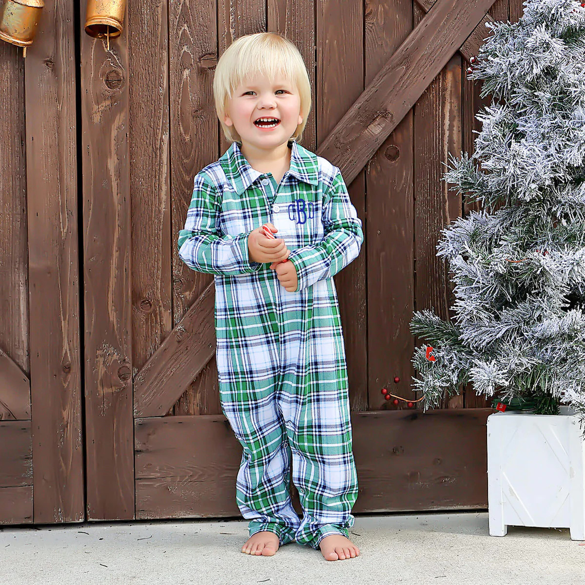 Campbell Plaid Polo Romper | Classic Whimsy