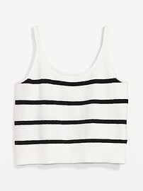 Striped Cozy Cropped Sweater Tank Top for Women | Old Navy (US)