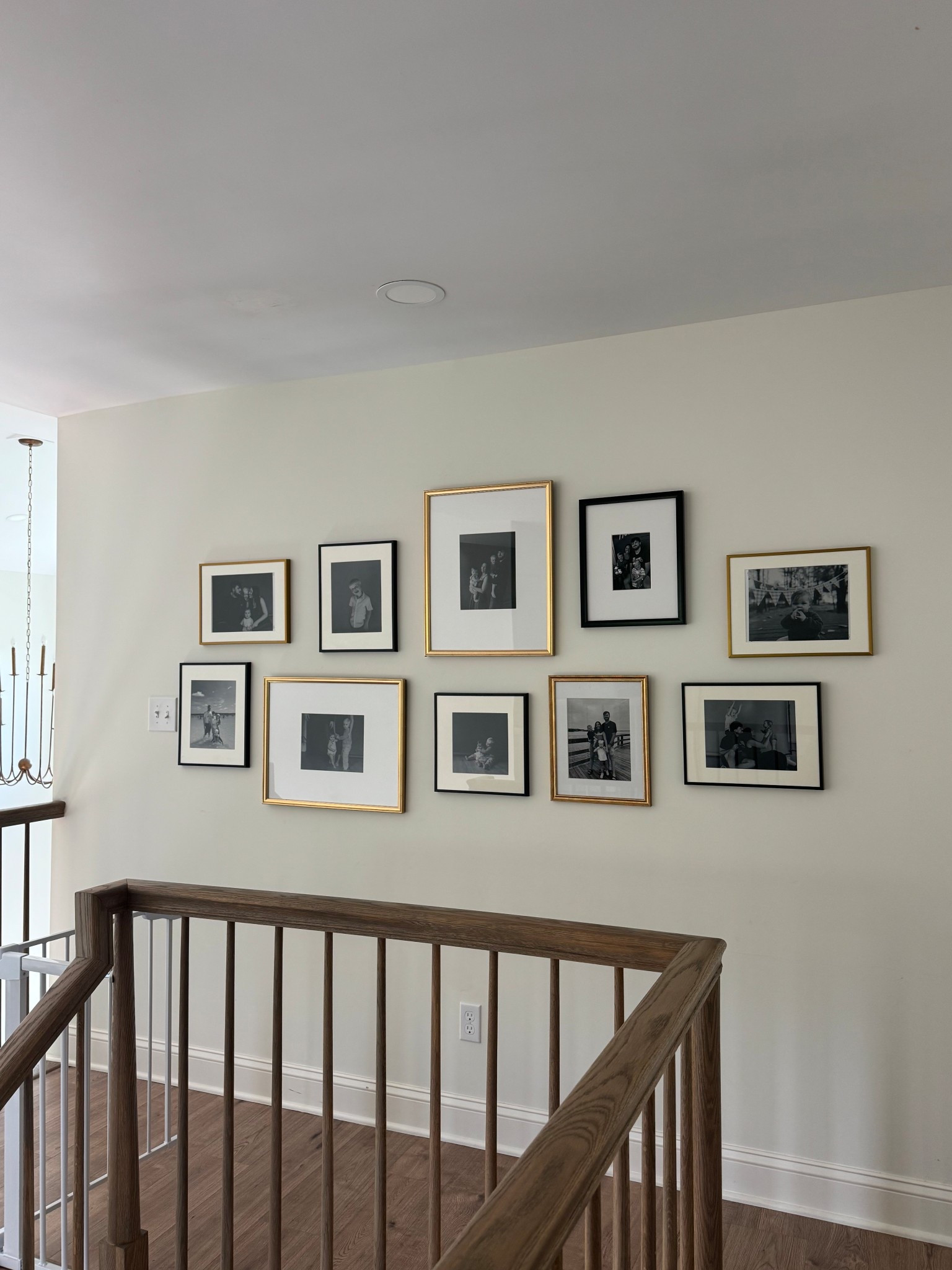 Our gallery wall of family photos 🥹 a couple of the frames are from homegoods but I linked similar! There are (2) 16x20 frames matted to 8x10, (6) 11x14 frames matted to 8x10, (1) 11x14 frame matted to 5x7, and (1) 12x12 frame matted to 8x8!

#LTKHome #LTKFindsUnder50 #LTKFamily