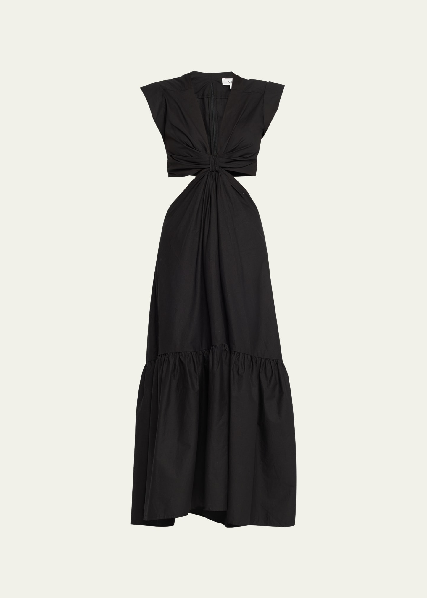 A.L.C. Alexandria Gathered Cut-Out Midi Dress | Bergdorf Goodman