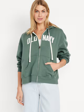 Full-Zip Logo Hoodie | Old Navy (US)