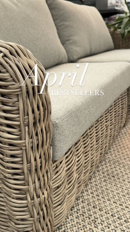 I rounded up April’s Bestsellers.
I wasn’t shocked to see that the top seller was the All-Weather Wicker.  Everything including the covers is under $1000.  
The layering rug and greenery wreath are always a favorite.  You can save an extra 15% the XL wreath with code: MURPHY15
The RH inspired black lanterns are a favorite every year!  They are a classic that will never go out of style!
The Artisan vase and Antiqued bowl are two of my favorites to decorate with!  You frequently see them styled in my home.  Happy to see so many of you loved them too!
Last, but not least were the gorgeous faux snowball stems!  These are a must have!  They add the perfect spring/summer touch to your home!  You can use my code: AFLORAL to save 10% off

#LTKhome #LTKVideo #LTKstyletip