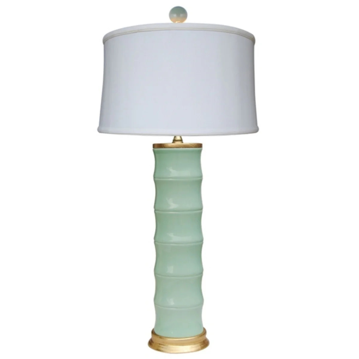 Porcelain Celadon Vase Lamp | The Well Appointed House, LLC