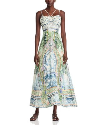 Camilla Printed Linen Maxi Dress  | Bloomingdale's Women | Bloomingdale's (US)