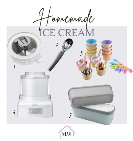 Everything you need to make delicious homemade Ice cream. I’m his is such a fun summer activity that my kids love! 

1. KitchenAid Ice cream maker attachment
2. My favorite ice cream scoop
3. Fun ice cream bowls and spoons
4. Cuisinart ice cream maker if you don’t want to use a KitchenAid attachment
5. Ice cream containers 

#LTKSeasonal #LTKkids #LTKfamily