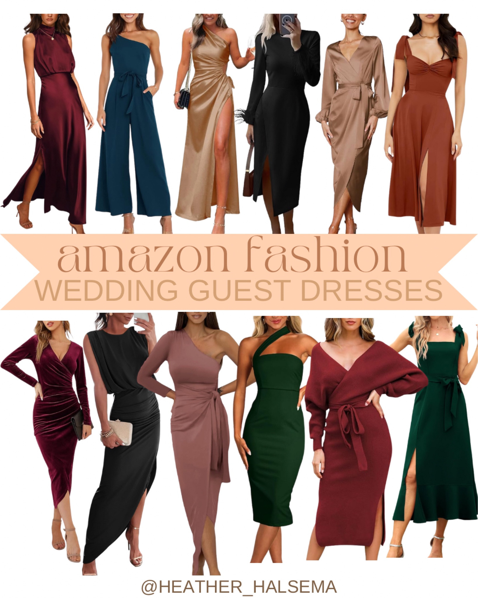 Amazon fashion wedding guest dresses for fall #weddingguestdress #falldresses #weddingguest #fallweddingguestdress 

#LTKfindsunder50 #LTKSeasonal #LTKwedding