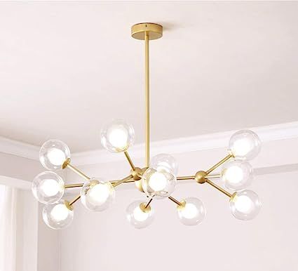 Dellemade XD00940 Sputnik Chandelier for Bedroom, Globe Ceiling Light for Living Room, 12 Lights,... | Amazon (US)