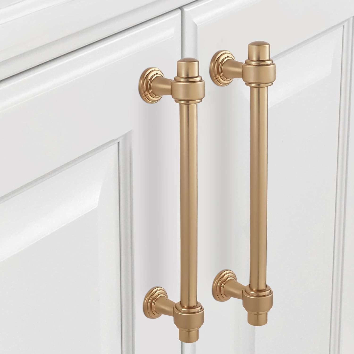 10 Pack 5 inch Champagne Bronze Kitchen Cabinet Handles Cabinet Pulls Gold Drawer Pulls Kitchen C... | Amazon (US)