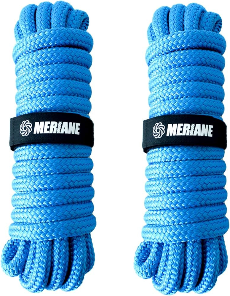 Dock Lines 5/8" x 25' Marine-Grade Premium Dock Lines Double Braided Nylon Boat Lines, Boat Ropes... | Amazon (US)