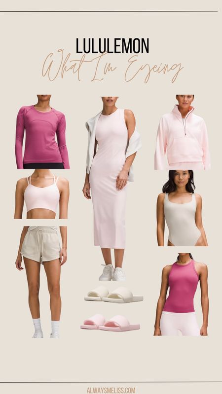 Lululemon has so many super cute new arrivals that I am loving. The light pink is super cute as we’ll head into Spring. Love the sandals too!!

Lululemon
Lululemon casual outfits
Women’s dress

#LTKfitness #LTKstyletip #LTKSeasonal