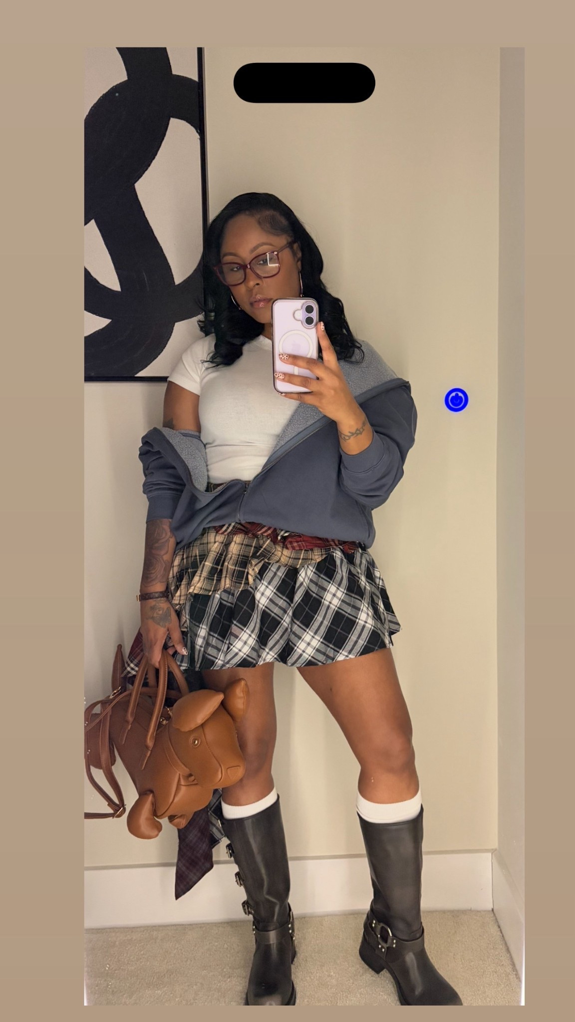 Chic Plaid Energy 🍂🖤

Plaid skirts + cozy hoodies + statement boots = the ultimate effortless chic combo. Whether you’re running errands, grabbing coffee, or stepping out for a casual slay, this look gives preppy meets street luxe every time.

Pair a structured plaid skirt with an oversized hoodie for that relaxed but put-together vibe, then finish it off with knee-high or ankle boots to elevate the whole look. It’s giving confident, cozy, and stylish all in one 🤎

Shop all my fave plaid skirts, must-have hoodies, and go-to boots on my LTK 👉🏽 tinasnow_

Style Tip:
Mix neutrals (black, gray, nude) with bold plaid prints for that clean, luxe aesthetic ✨

#LTKStyle #LTKFinds #LTKSeasonal #PlaidSkirt #ChicStyle #FallFits #WinterStyle #PreppyStyle #StreetStyle #OOTDInspo #BootSeason #CozyChic #EffortlessStyle #StyleInspo #FashionFinds #LTKIt #LTKFashion #TinaSnowStyle

#LTKPetite #LTKMidsize #LTKootd