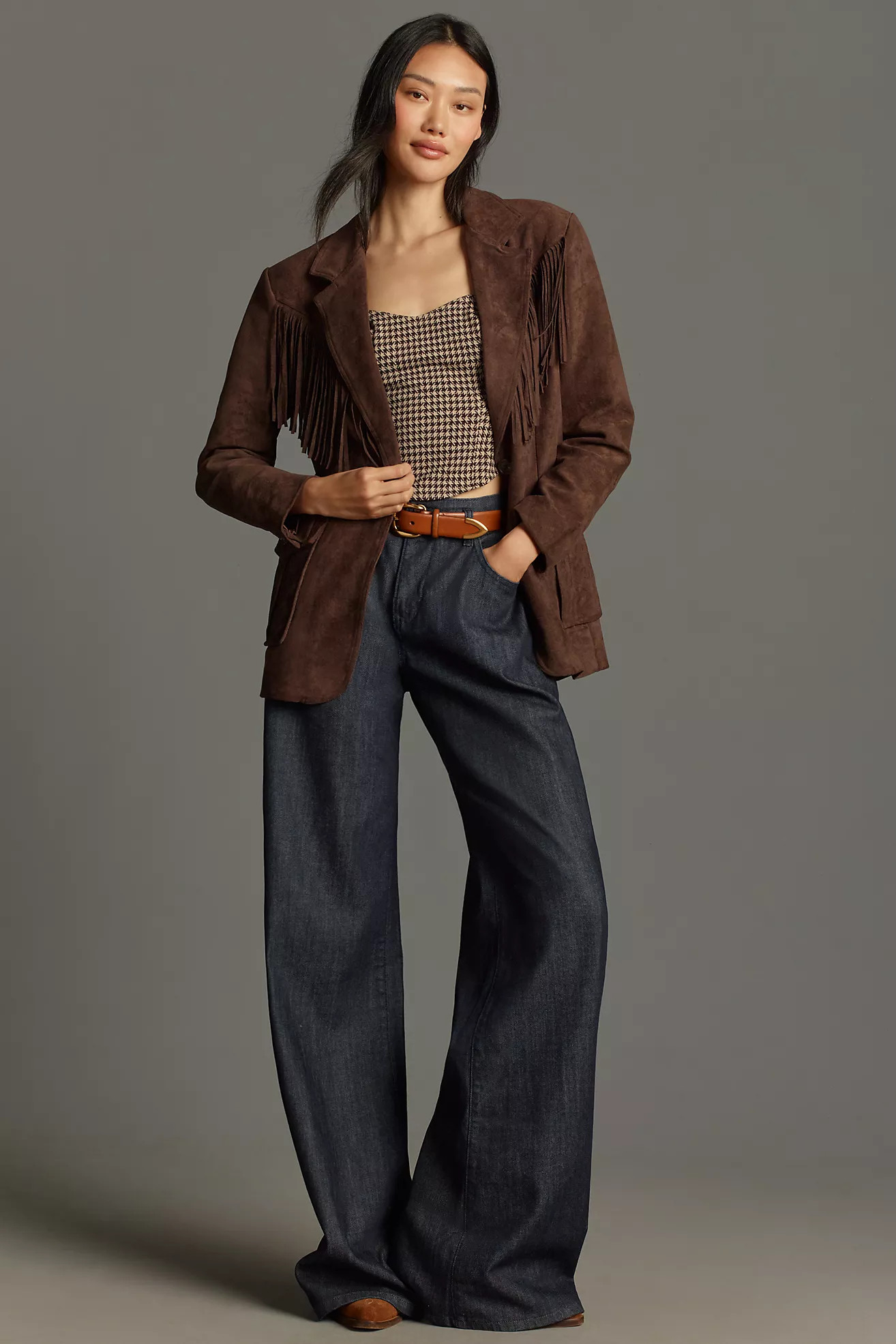 BLANKNYC Faux Suede Fringe Coat | Anthropologie (US)