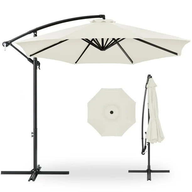 Best Choice Products 10ft Offset Hanging Outdoor Market Patio Umbrella w/ Easy Tilt Adjustment - ... | Walmart (US)