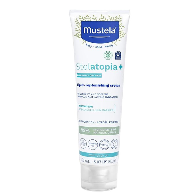 Mustela Stelatopia+ - Lipid-Replenishing Cream - Moisturizer for Eczema-Prone Skin - With Natural... | Amazon (US)