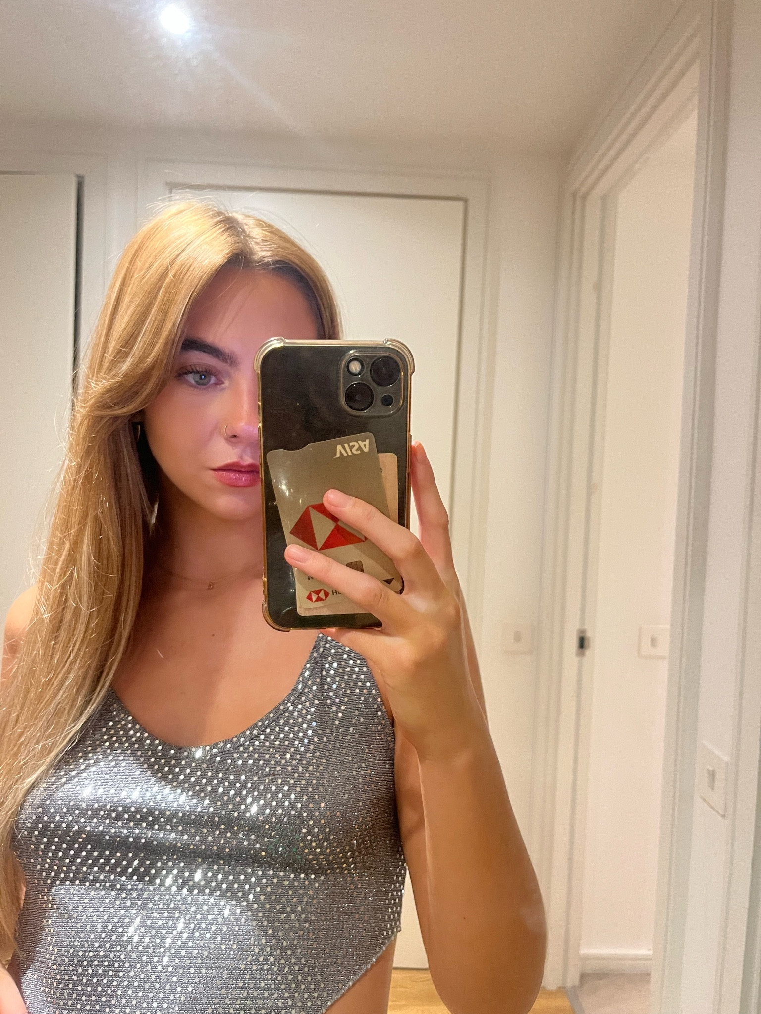 Sparkly top ✨ sequins, glitter, silver, sparkle 

#LTKstyletip #LTKunder50 #LTKfit