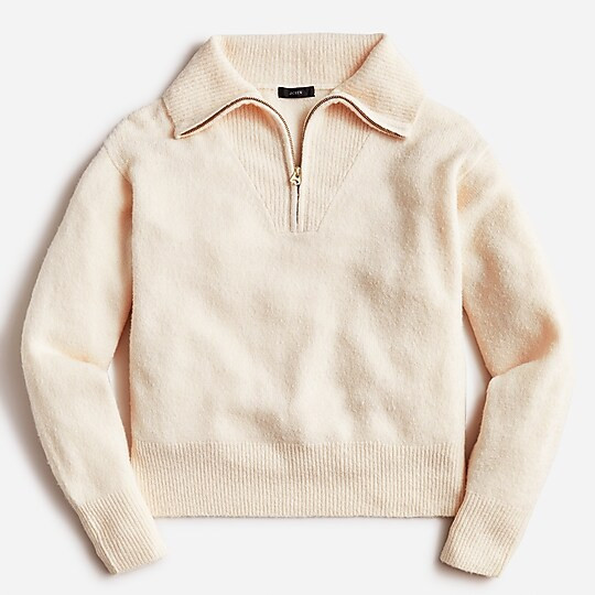 Relaxed half-zip stretch sweater | J. Crew US